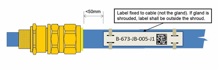 Cable Label Example